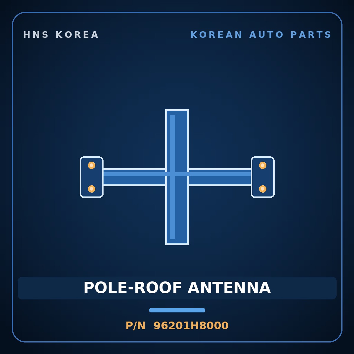 Genuine Mobis POLE-ROOF ANTENNA 96201H8000 for Ray 2018 HNS Parts Korea