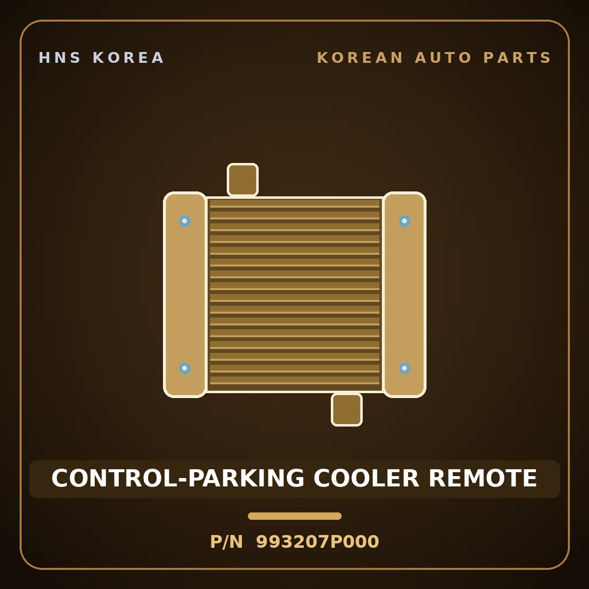 Genuine Mobis CONTROL-PARKING COOLER REMOTE 993207P000 for Pavise 2013 HNS Parts Korea