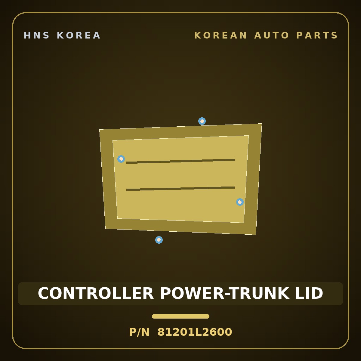 Genuine Mobis CONTROLLER POWER-TRUNK LID 81201L2600 for K5 2023 HNS Parts Korea