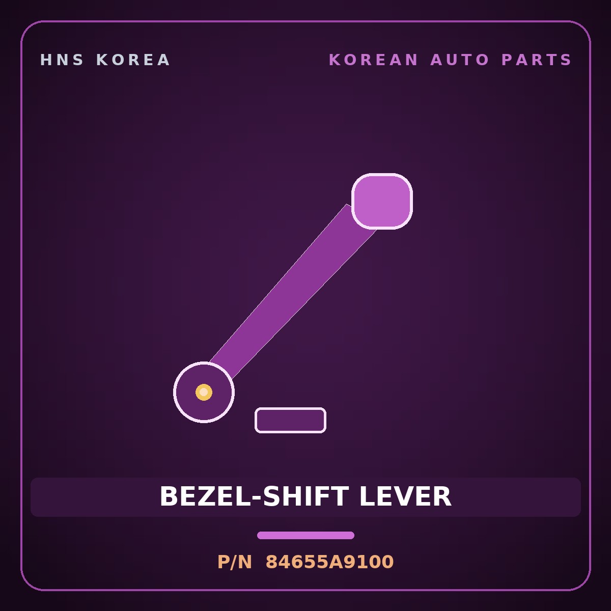 Genuine Mobis BEZEL-SHIFT LEVER 84655A9100 for Carnival 2018 HNS Parts Korea