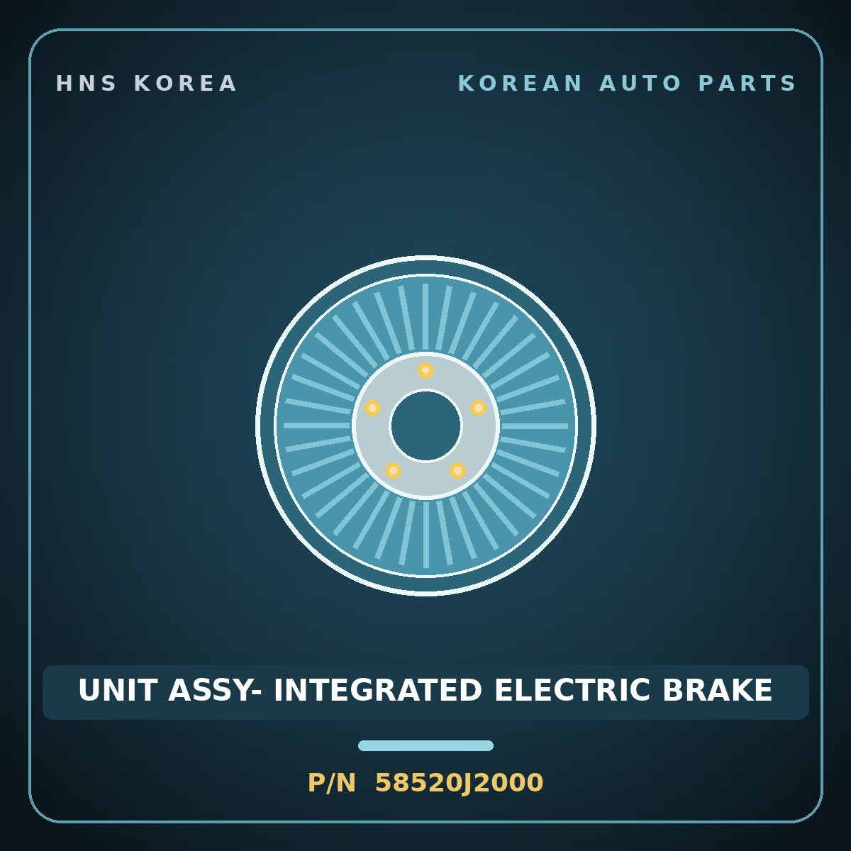 Genuine Mobis UNIT ASSY- INTEGRATED ELECTRIC BRAKE 58520J2000 for Soul 2019 HNS Parts Korea