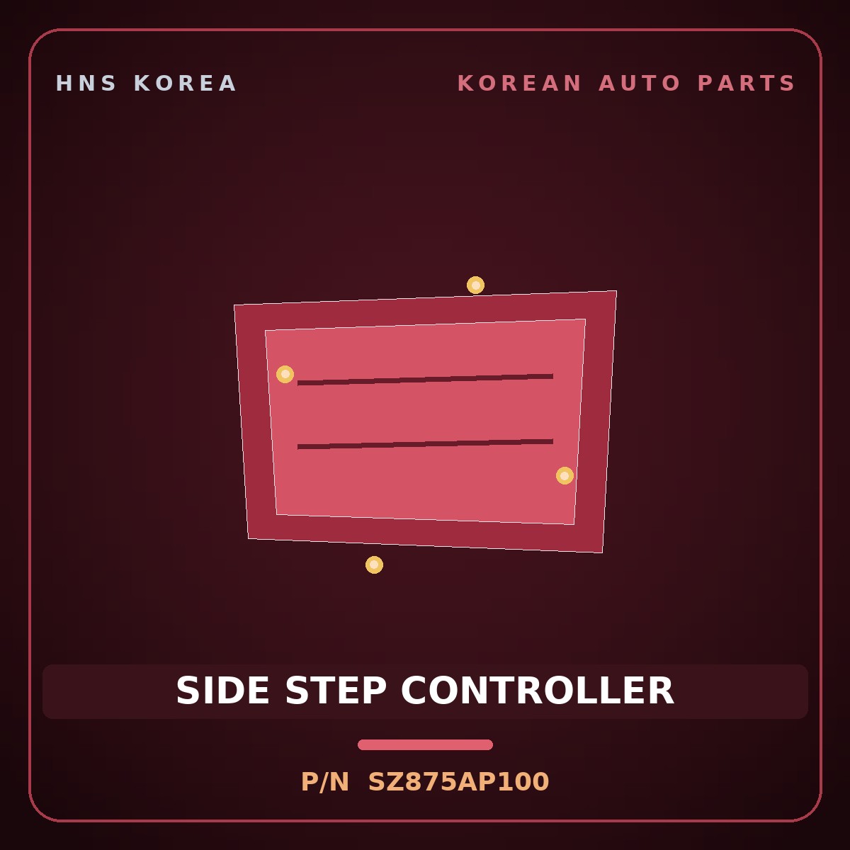 Genuine Mobis SIDE STEP CONTROLLER SZ875AP100 for Staria 2021 HNS Parts Korea