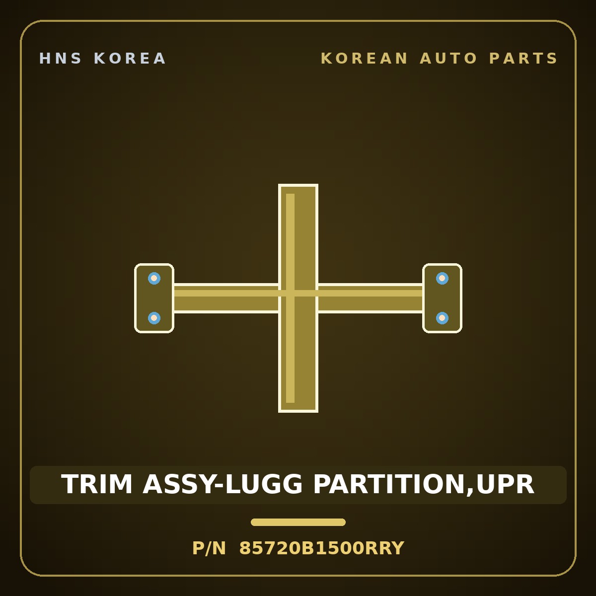 Genuine Mobis TRIM ASSY-LUGG PARTITION,UPR 85720B1500RRY for G80 2014 HNS Parts Korea