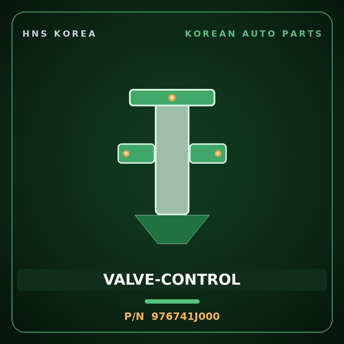 Genuine Mobis VALVE-CONTROL 976741J000 for Forte 2008 HNS Parts Korea