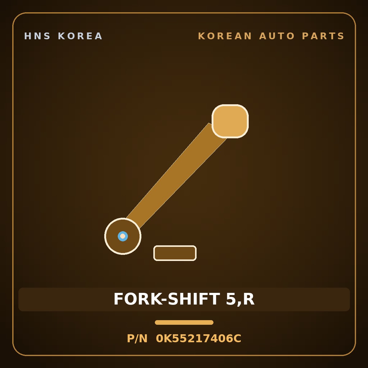 Genuine Mobis FORK-SHIFT 5,R 0K55217406C for Carnival 1998 HNS Parts Korea