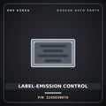 Genuine Mobis LABEL-EMISSION CONTROL 3245039070 for Equus 1999 HNS Parts Korea