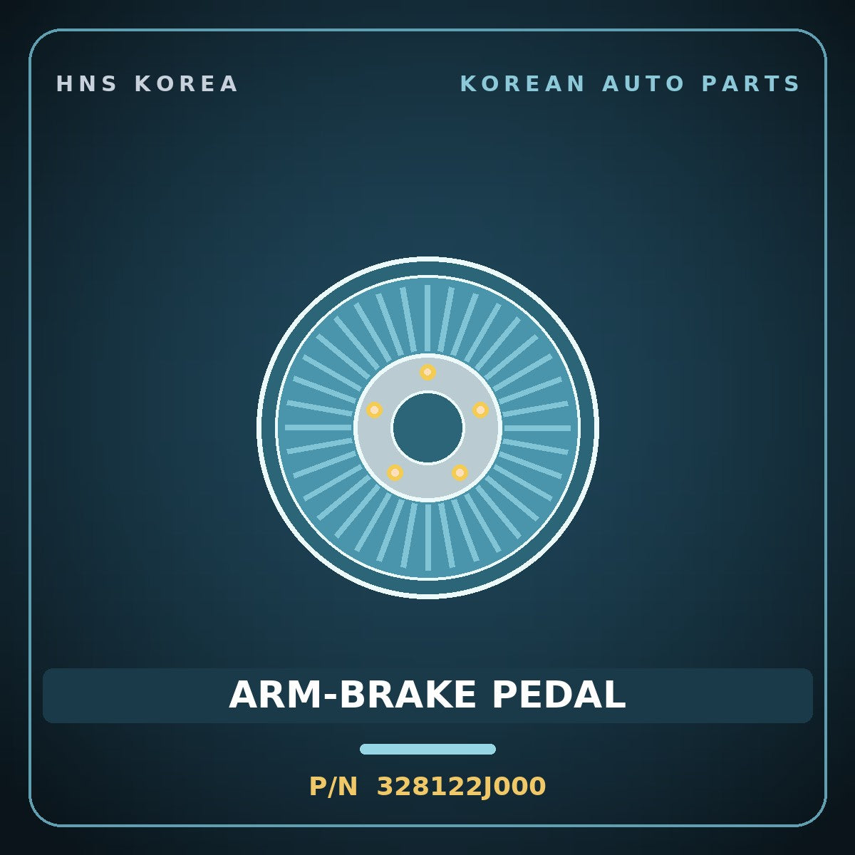 Genuine Mobis ARM-BRAKE PEDAL 328122J000 for Mohave 2007 HNS Parts Korea