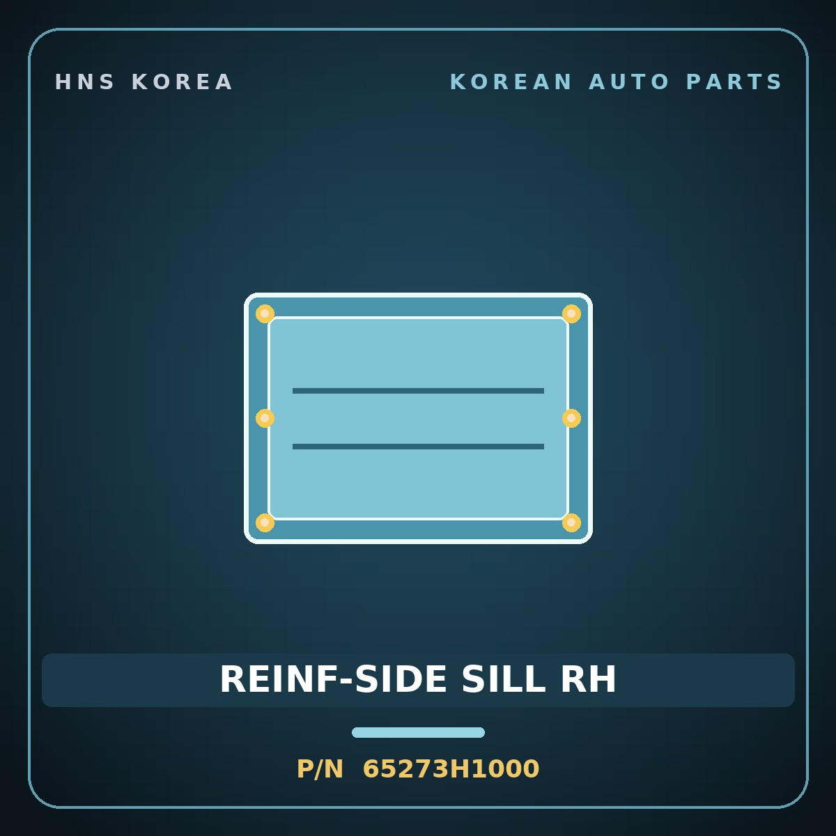 Genuine Mobis REINF-SIDE SILL RH 65273H1000 for Terracan 2000 HNS Parts Korea