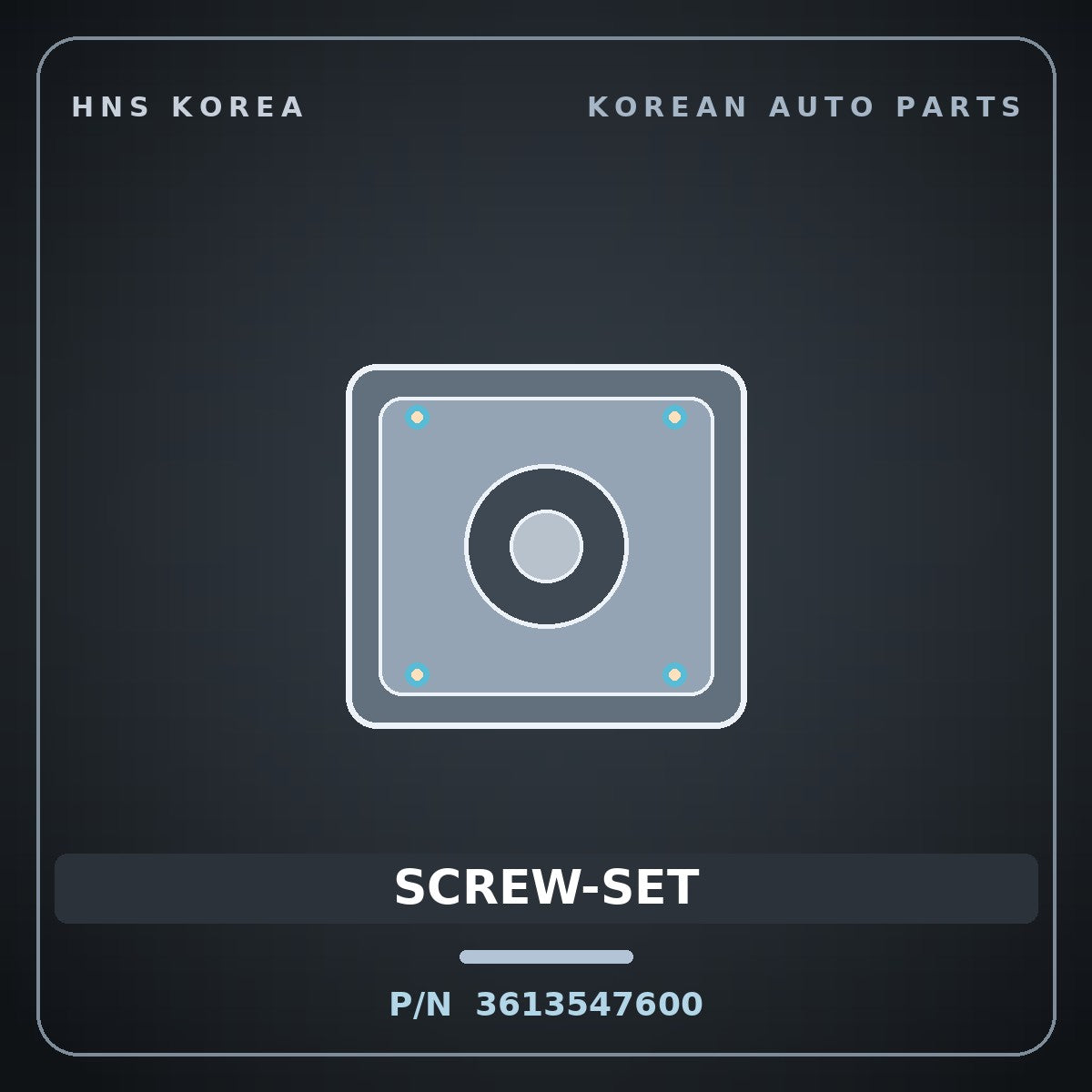 Genuine Mobis SCREW-SET 3613547600 for Galloper 2000 HNS Parts Korea