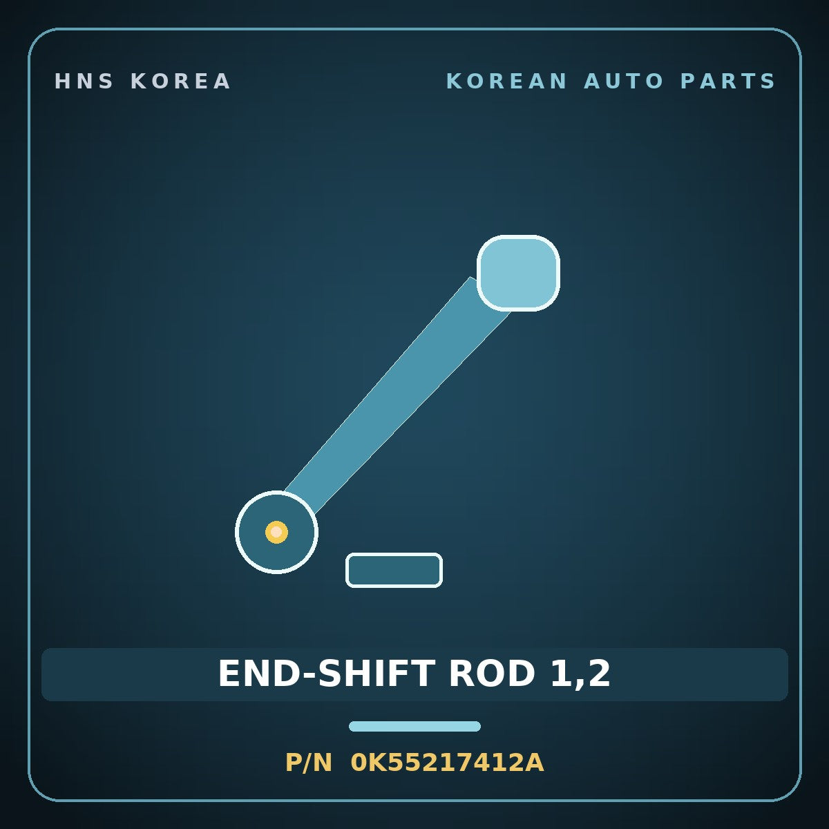 Genuine Mobis END-SHIFT ROD 1,2 0K55217412A for Carnival 1998 HNS Parts Korea