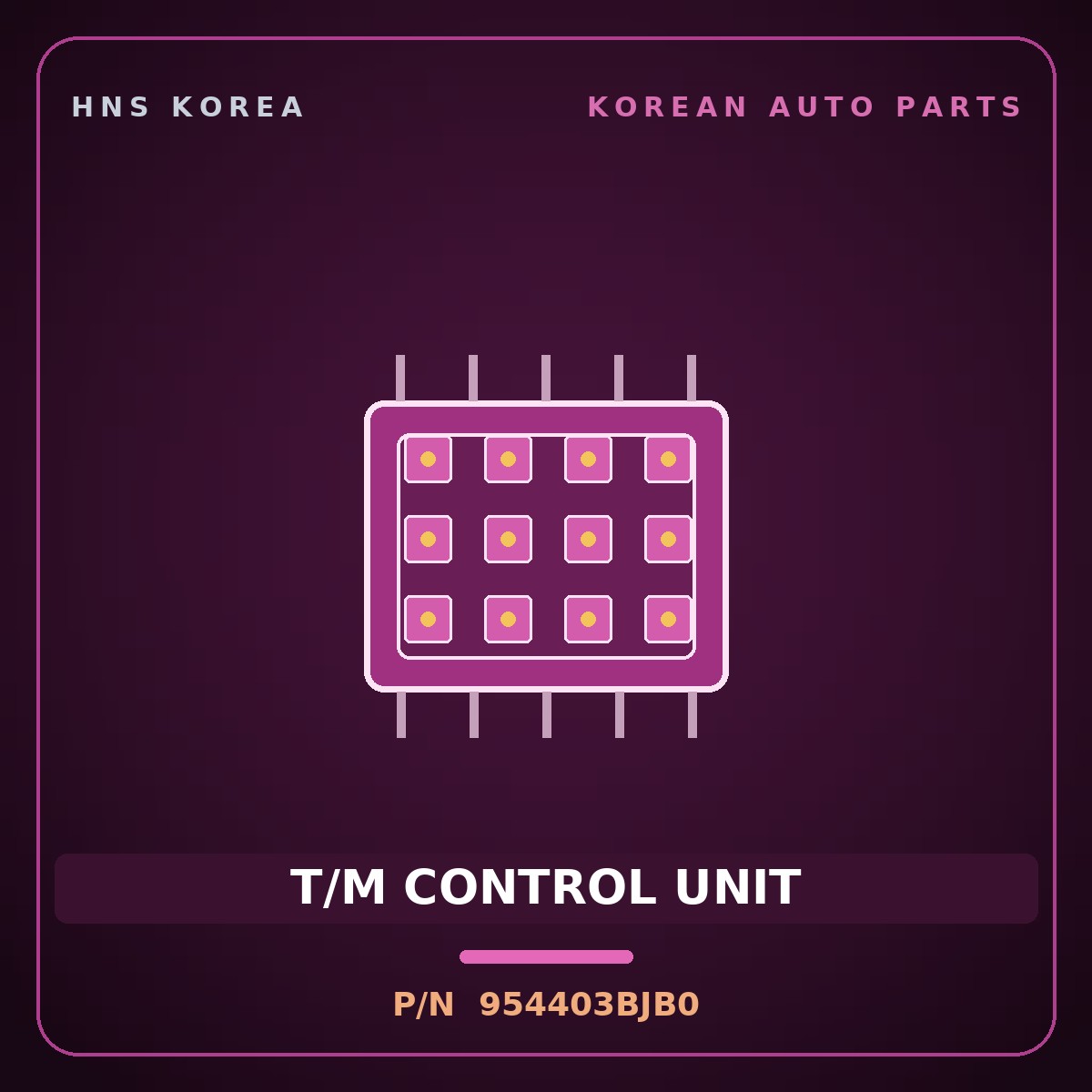 Genuine Mobis T/M CONTROL UNIT 954403BJB0 for Sorento 2012 HNS Parts Korea