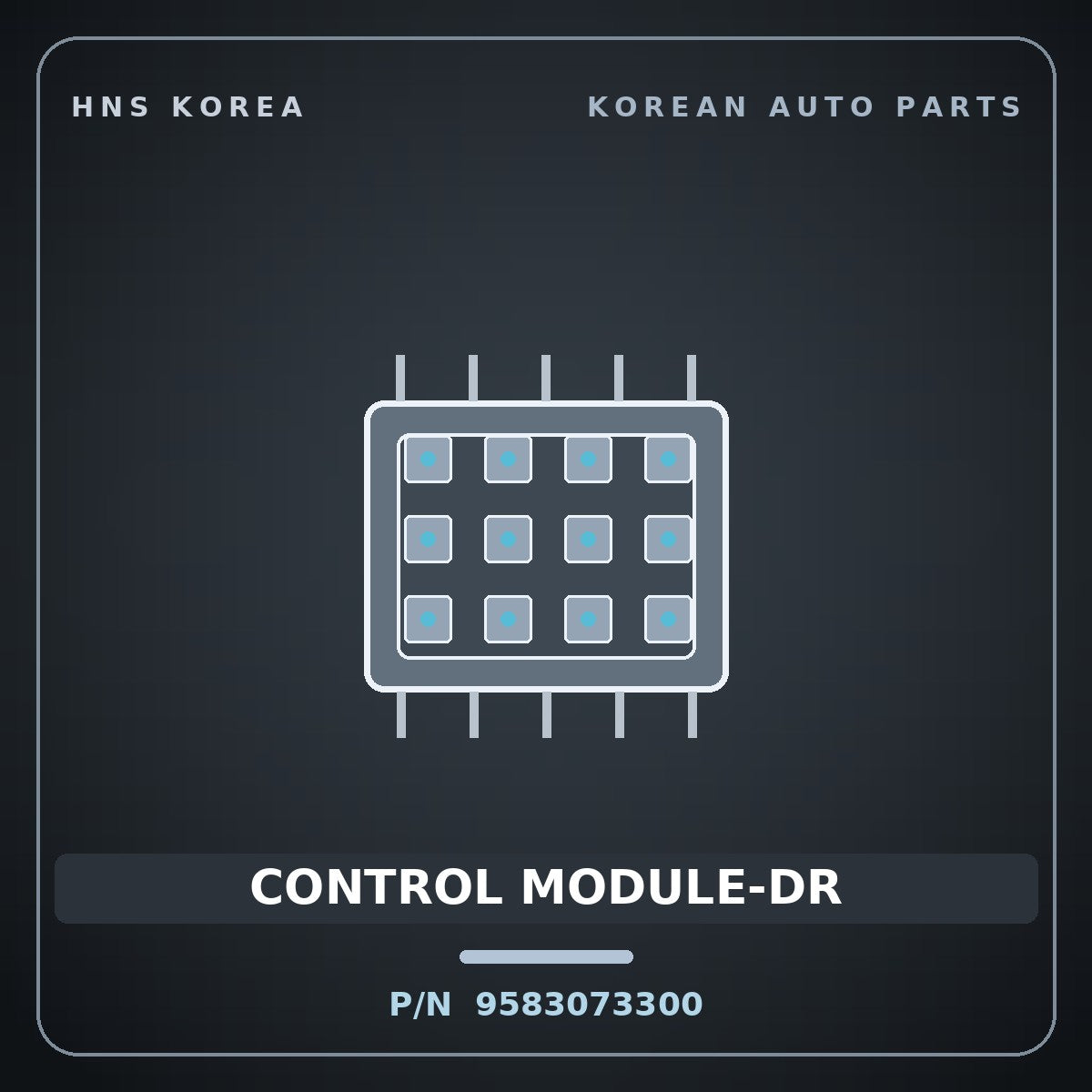 Genuine Mobis CONTROL MODULE-DR 9583073300 for 5-Ton Truck 1997 HNS Parts Korea