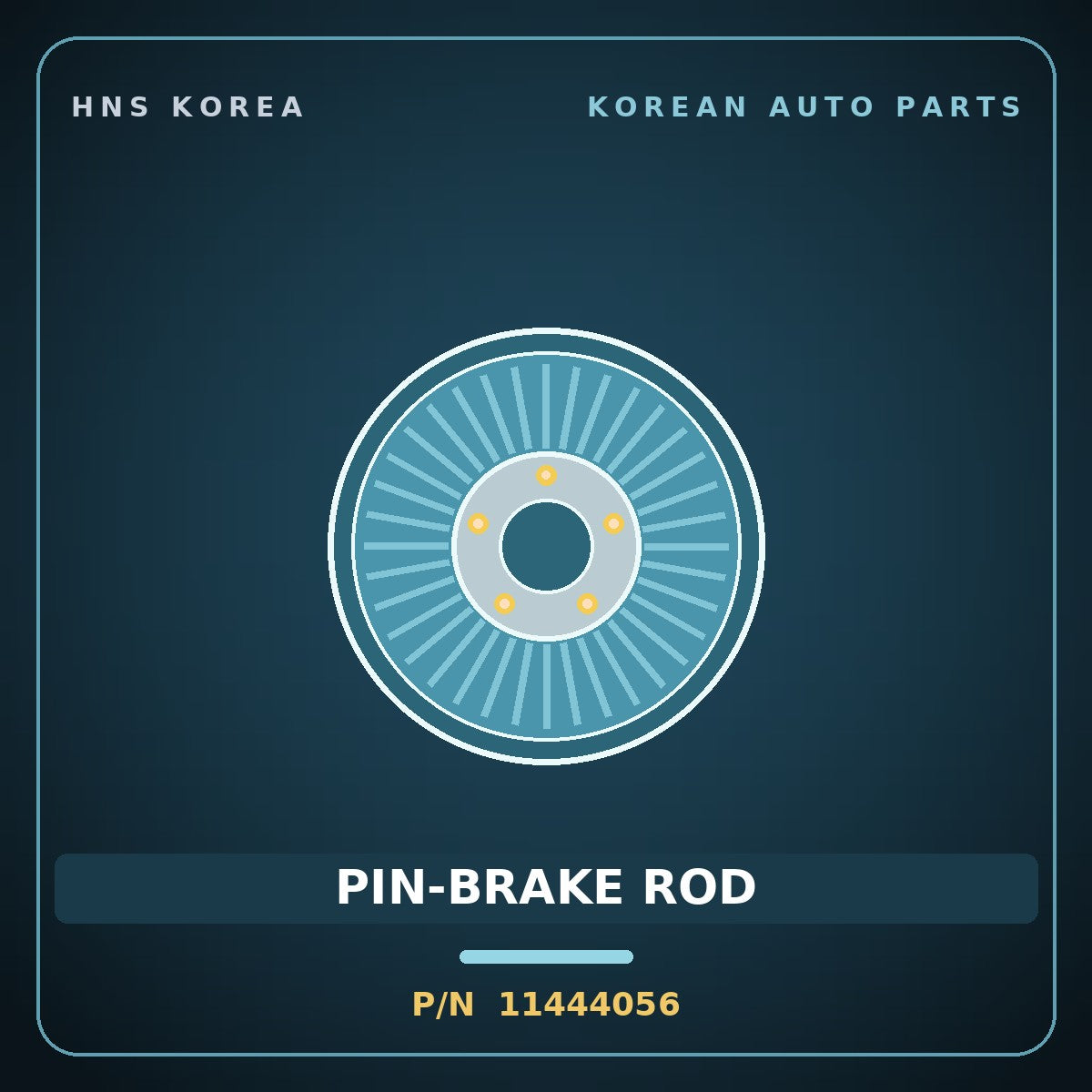 Genuine Mobis PIN-BRAKE ROD 11444056 for Ceres 1996 HNS Parts Korea