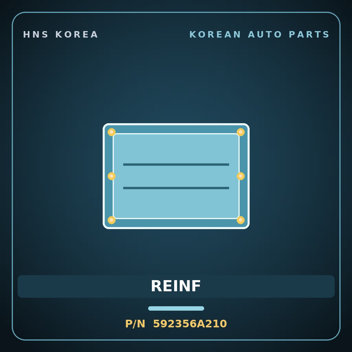 Genuine Mobis REINF 592356A210 for 5-Ton Truck 1997 HNS Parts Korea