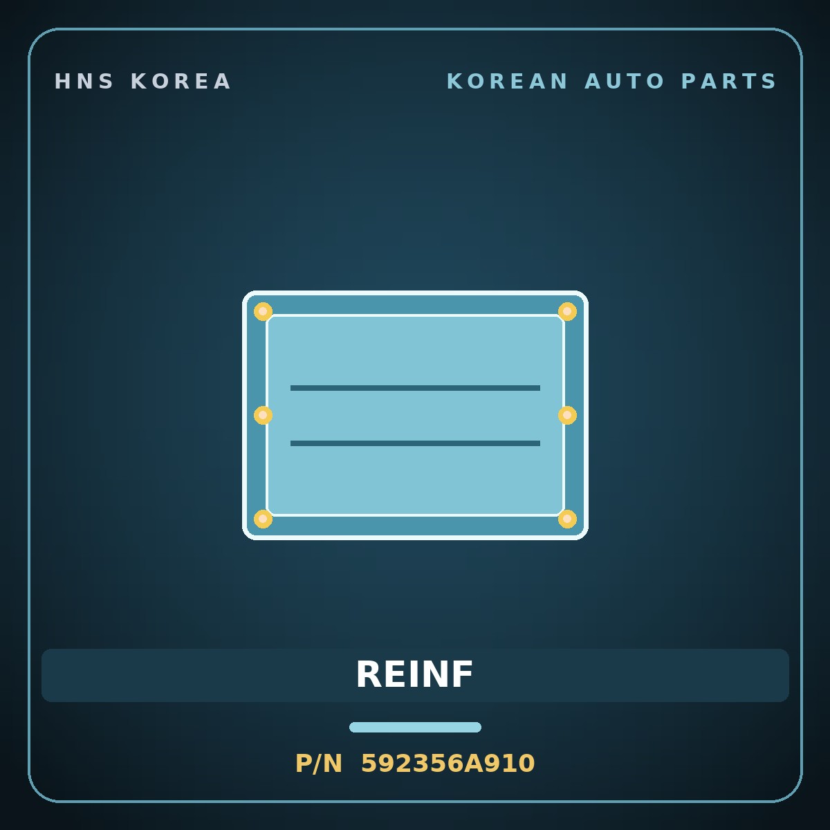 Genuine Mobis REINF 592356A910 for 5-Ton Truck 1997 HNS Parts Korea
