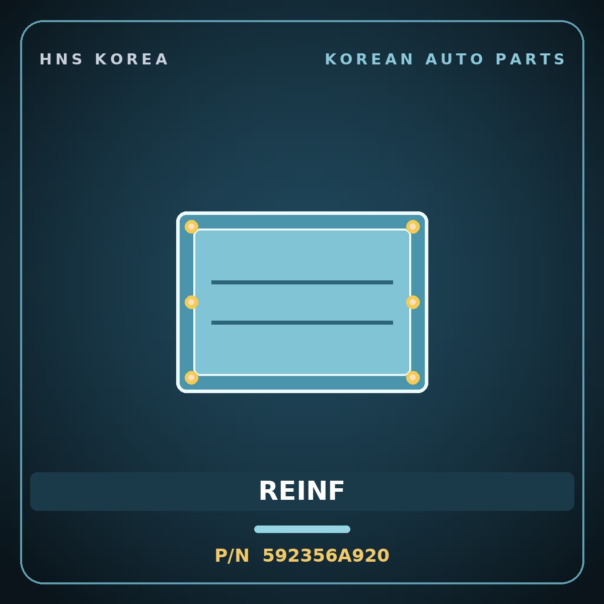 Genuine Mobis REINF 592356A920 for 5-Ton Truck 1997 HNS Parts Korea