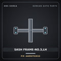 Genuine Mobis SASH FRAME-NO.3,LH AA85070281D for Power Combi 1998 HNS Parts Korea