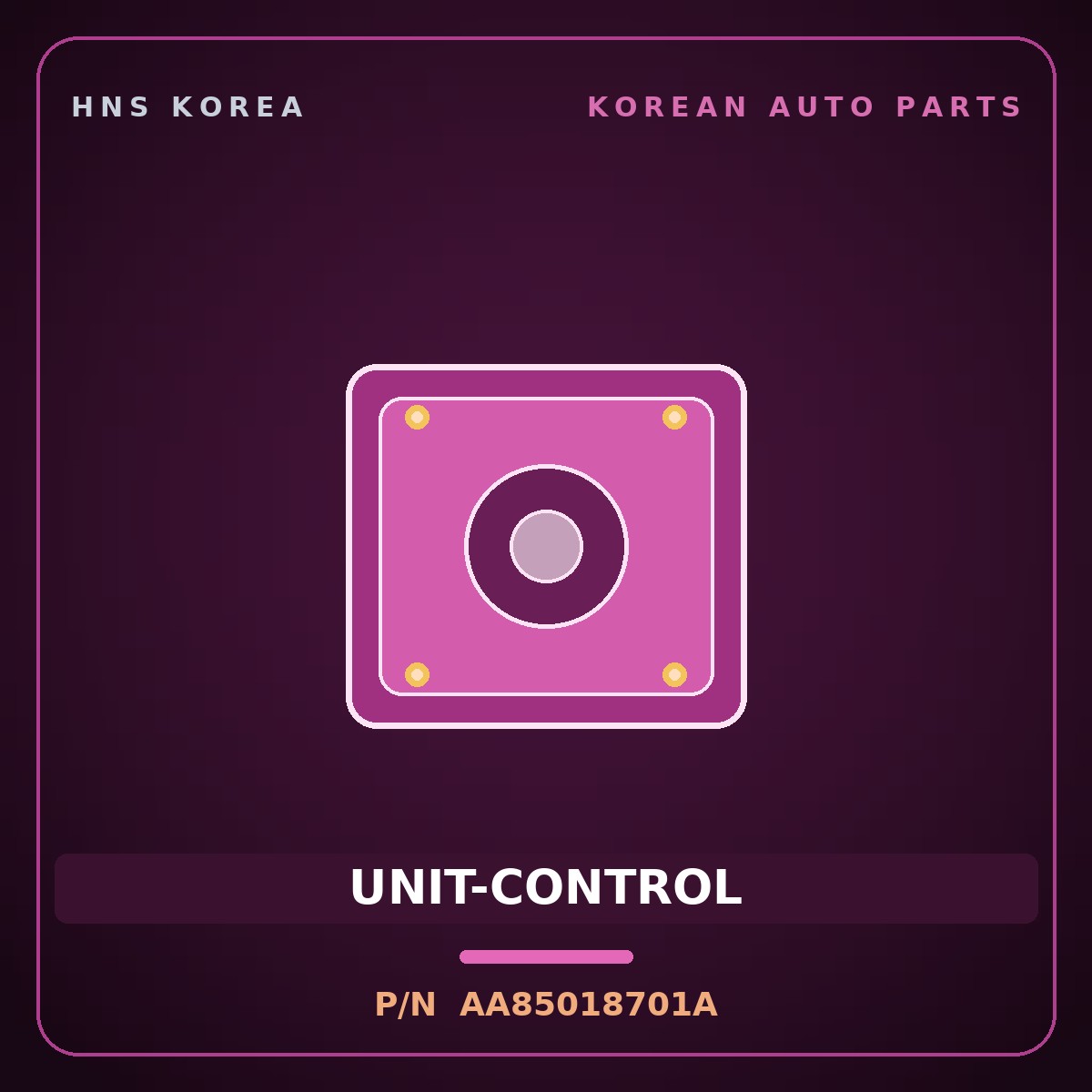 Genuine Mobis UNIT-CONTROL AA85018701A for Power Combi 1998 HNS Parts Korea