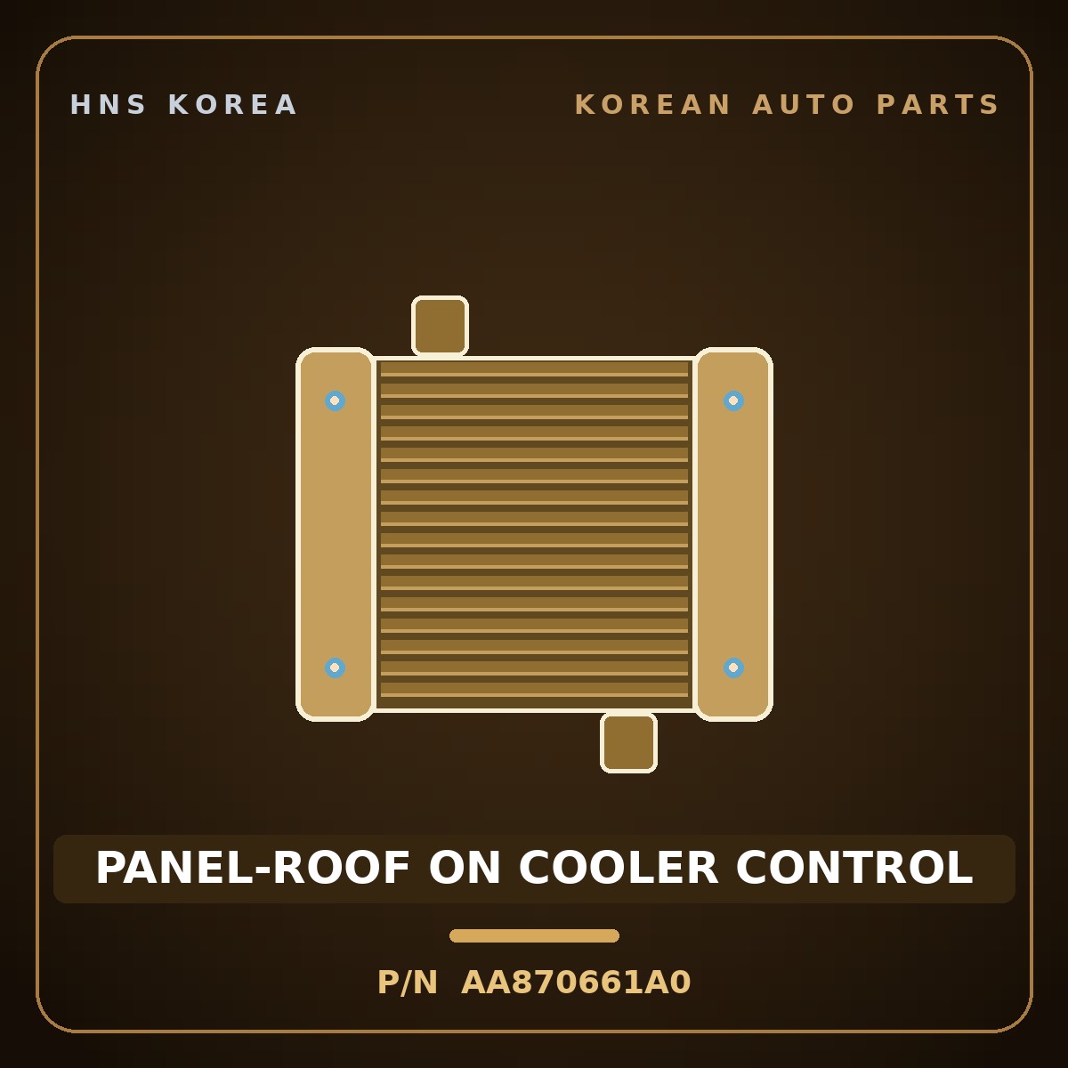 Genuine Mobis PANEL-ROOF ON COOLER CONTROL AA870661A0 for Power Combi 1998 HNS Parts Korea