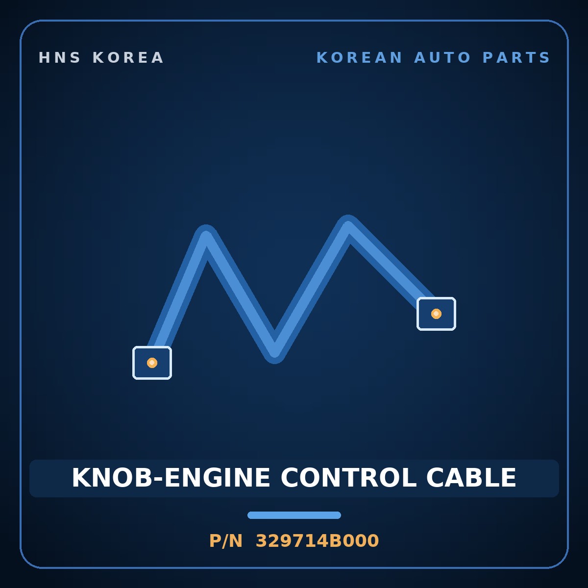 Genuine Mobis KNOB-ENGINE CONTROL CABLE 329714B000 for Bongo 1998 HNS Parts Korea