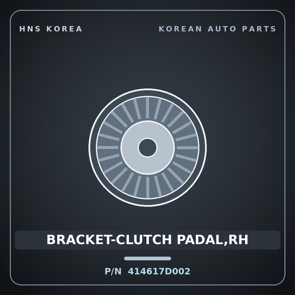 Genuine Mobis BRACKET-CLUTCH PADAL,RH 414617D002 for 11-Ton Truck 1997 HNS Parts Korea