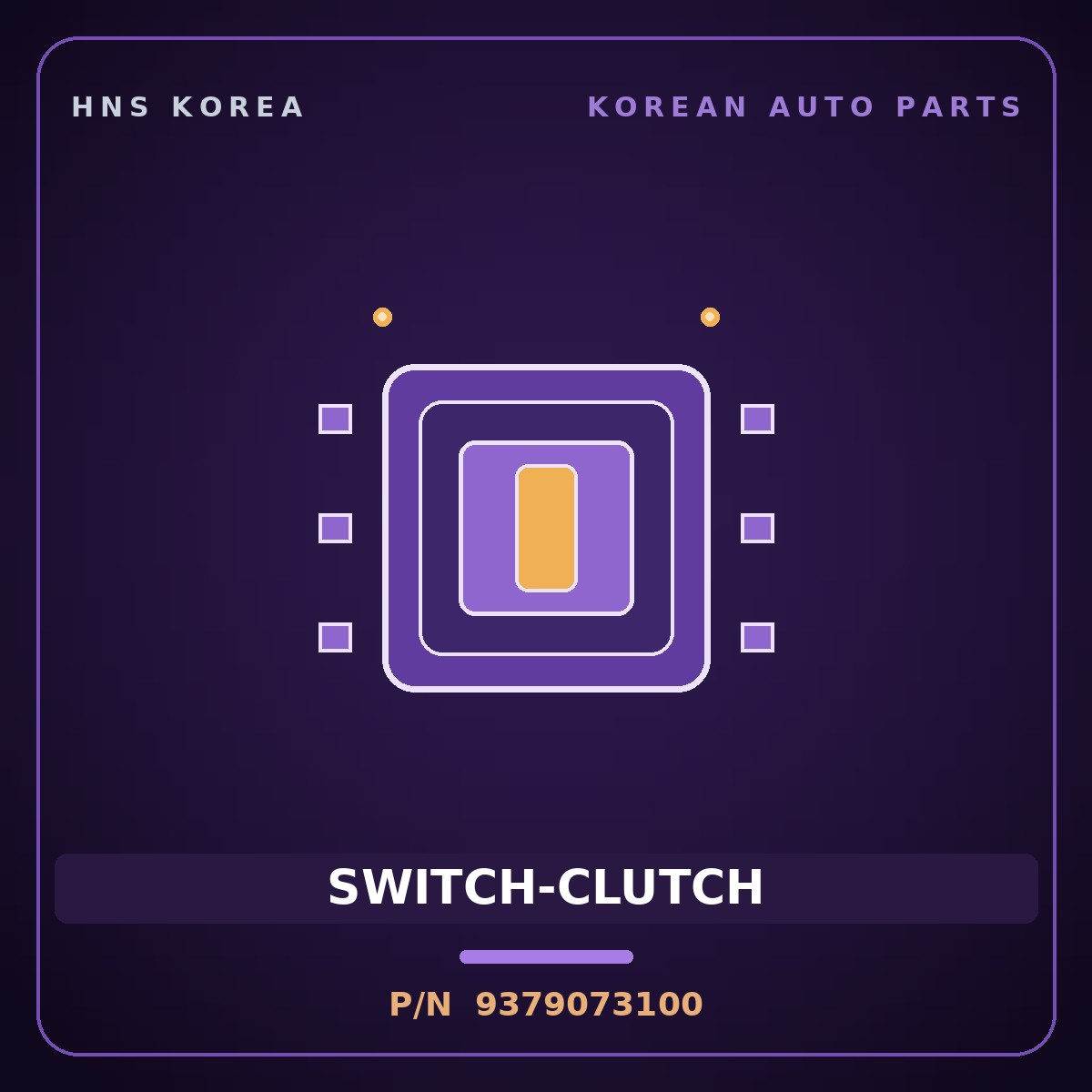 Genuine Mobis SWITCH-CLUTCH 9379073100 for 11-Ton Truck 1995 HNS Parts Korea