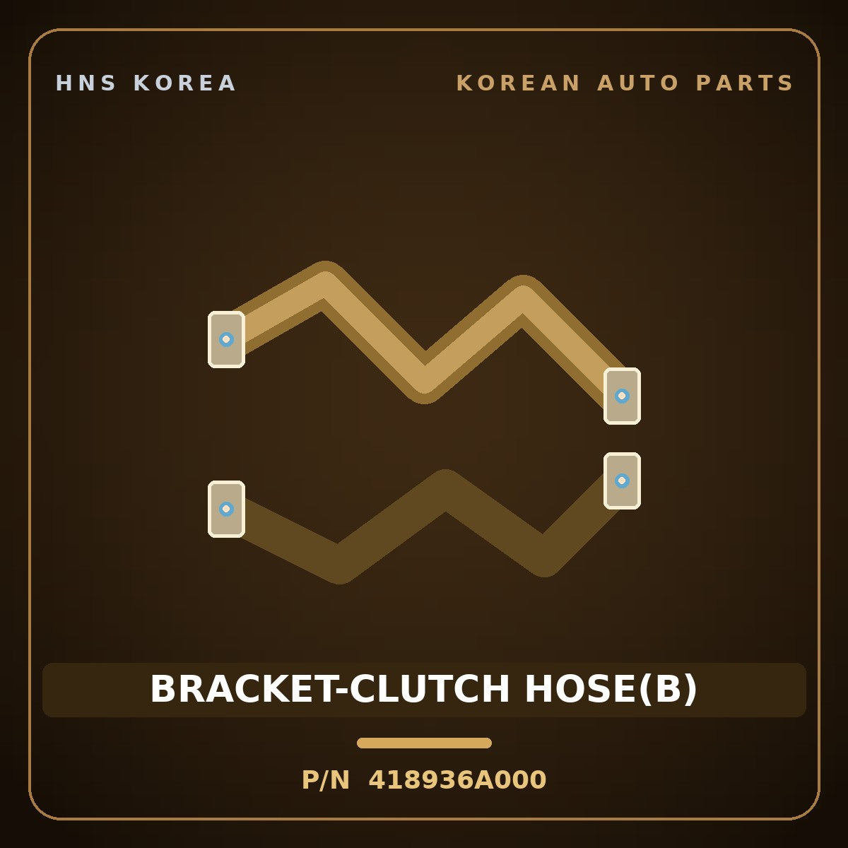 Genuine Mobis BRACKET-CLUTCH HOSE(B) 418936A000 for 5-Ton Truck 1997 HNS Parts Korea