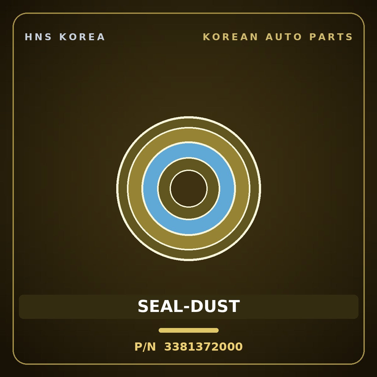 Genuine Mobis SEAL-DUST 3381372000 for 11-Ton Truck 1995 HNS Parts Korea