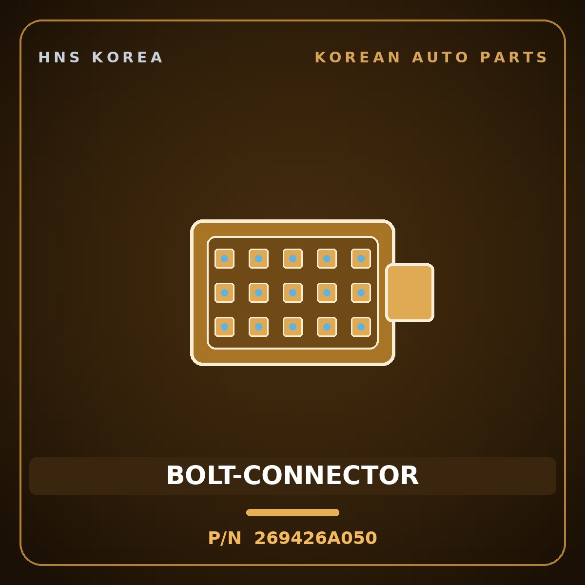 Genuine Mobis BOLT-CONNECTOR 269426A050 for 5-Ton Truck 1995 HNS Parts Korea