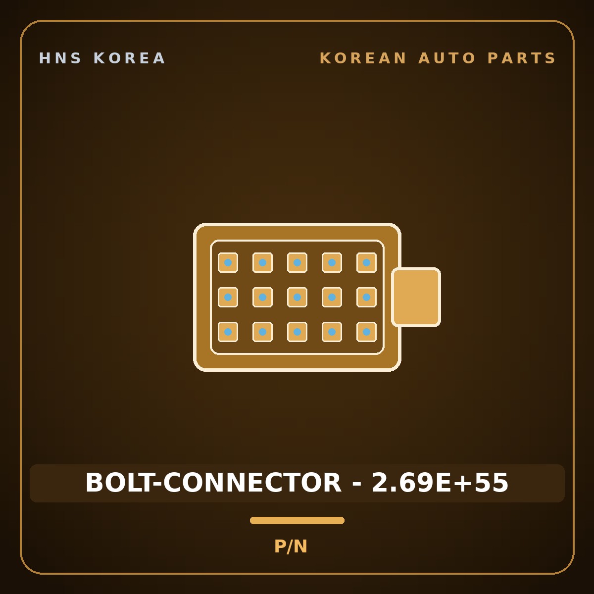 Genuine Mobis BOLT-CONNECTOR - 2.69E+55  for Aero Town 2003 HNS Parts Korea