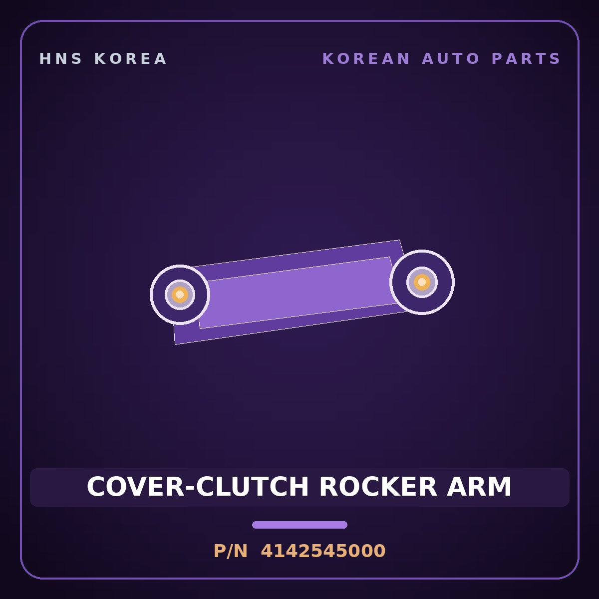 Genuine Mobis COVER-CLUTCH ROCKER ARM 4142545000 for Frontier 1998 HNS Parts Korea
