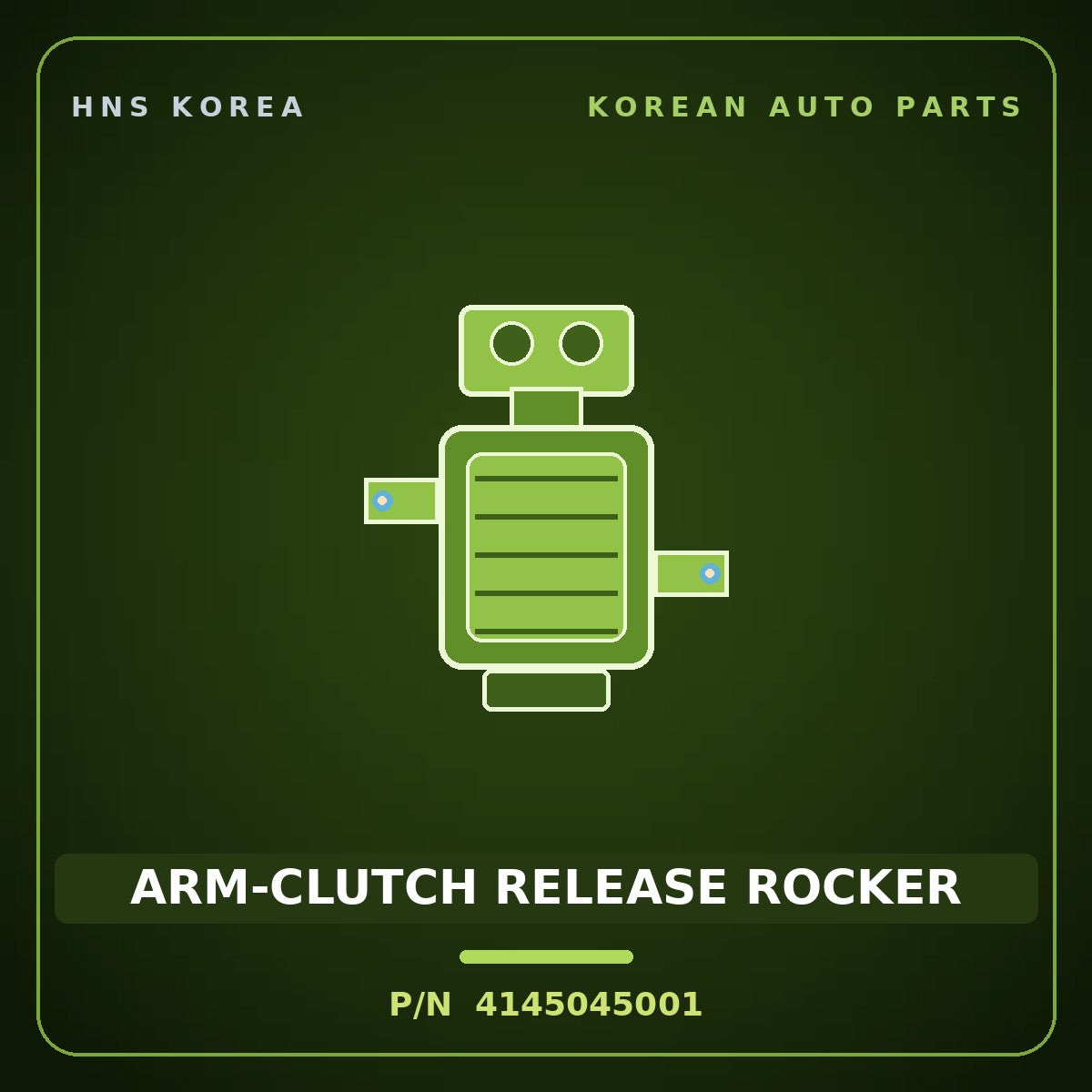 Genuine Mobis ARM-CLUTCH RELEASE ROCKER 4145045001 for County 1998 HNS Parts Korea