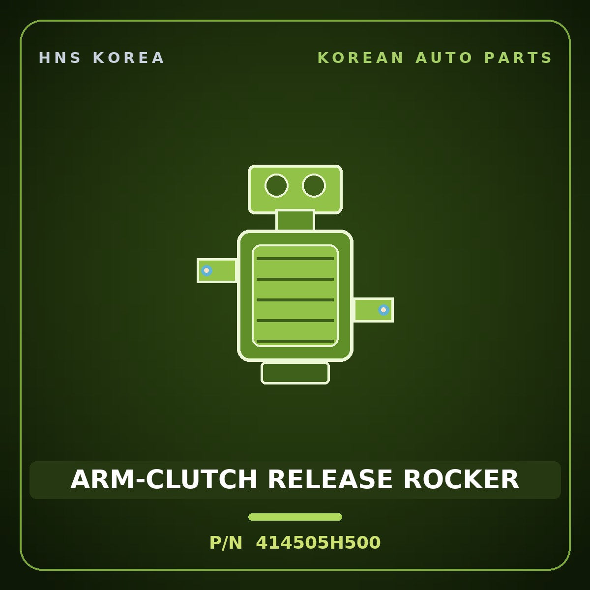 Genuine Mobis ARM-CLUTCH RELEASE ROCKER 414505H500 for County 1998 HNS Parts Korea