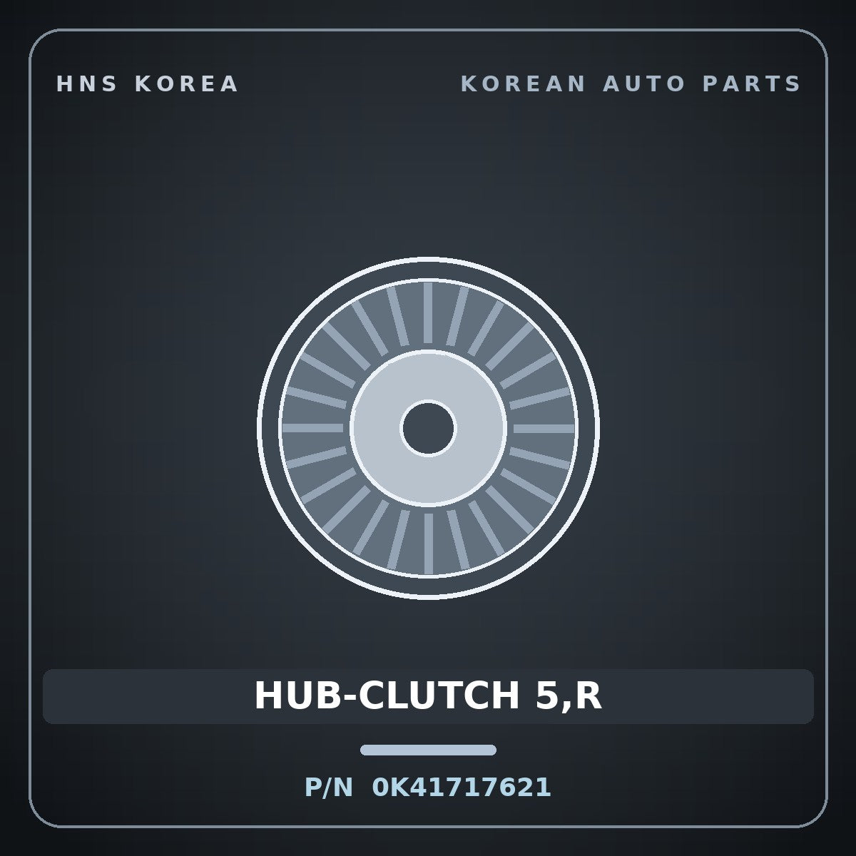 Genuine Mobis HUB-CLUTCH 5,R 0K41717621 for Frontier 1995 HNS Parts Korea