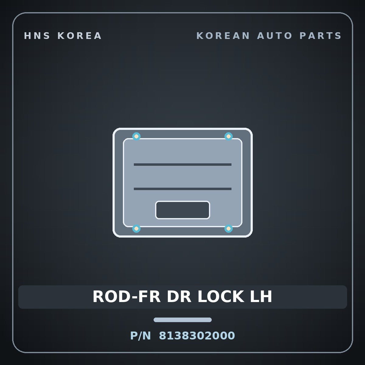 Genuine Mobis ROD-FR DR LOCK LH 8138302000 for Atos 1998 HNS Parts Korea