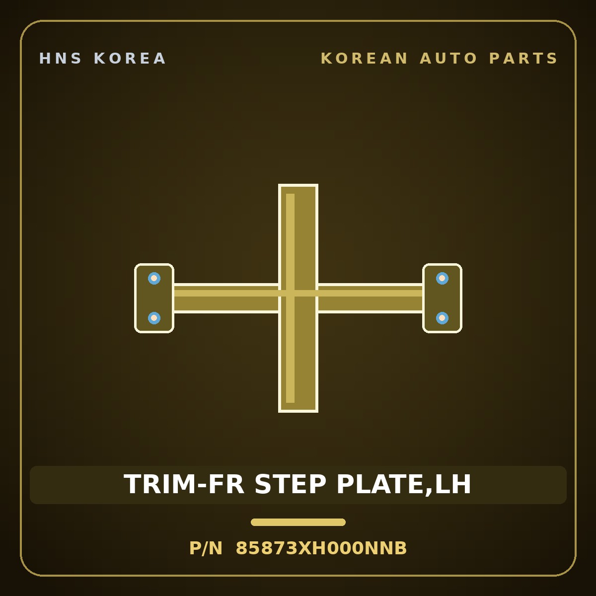 Genuine Mobis TRIM-FR STEP PLATE,LH 85873XH000NNB for Nexo 2025 HNS Parts Korea