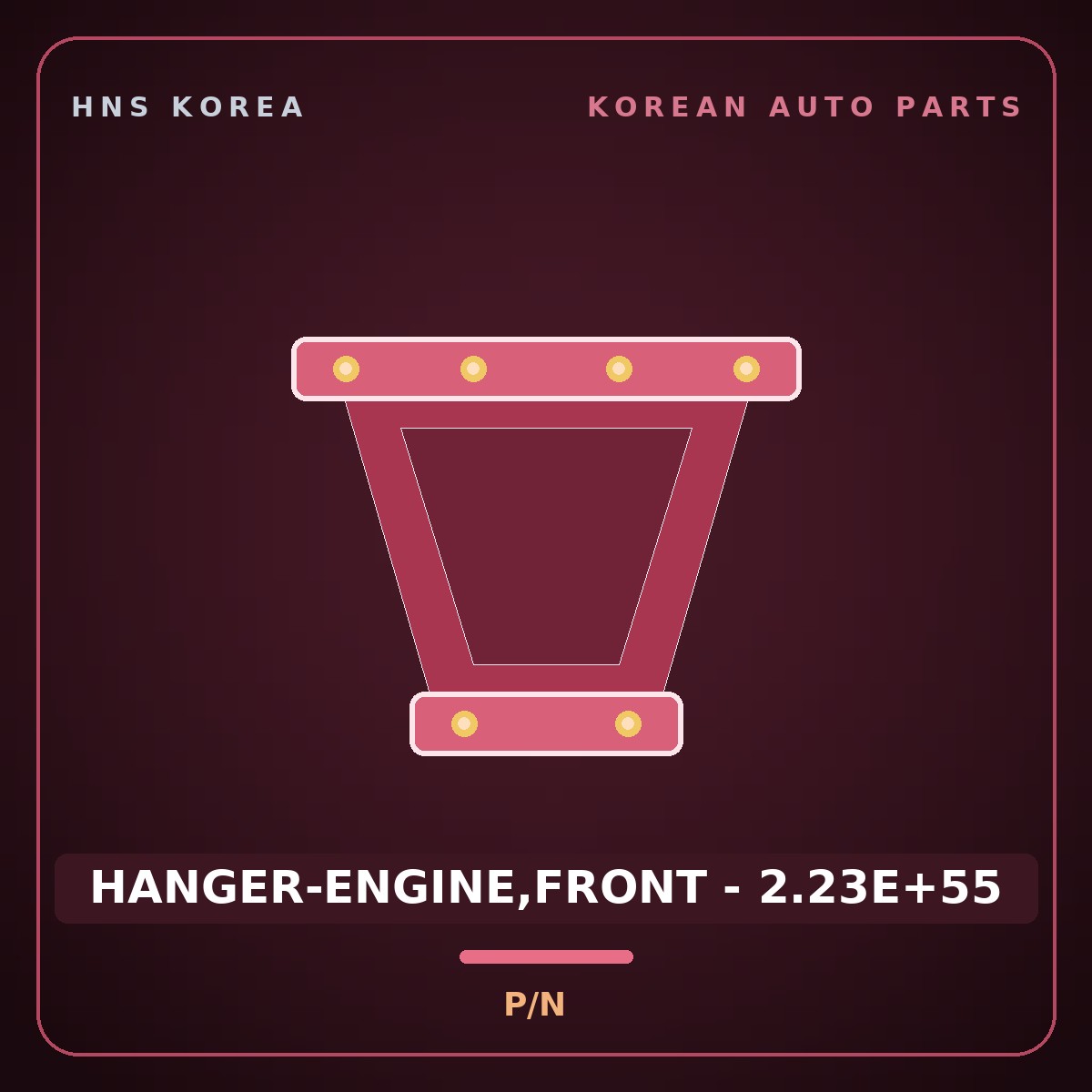 Genuine Mobis HANGER-ENGINE,FRONT - 2.23E+55  for Elantra 2010 HNS Parts Korea