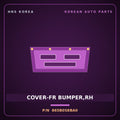 Genuine Mobis COVER-FR BUMPER,RH 865B0S8BA0 for Palisade 2019 HNS Parts Korea