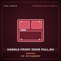 Genuine Mobis HANDLE-FRONT DOOR PULL,RH 827413J0006T for Veracruz 2006 HNS Parts Korea
