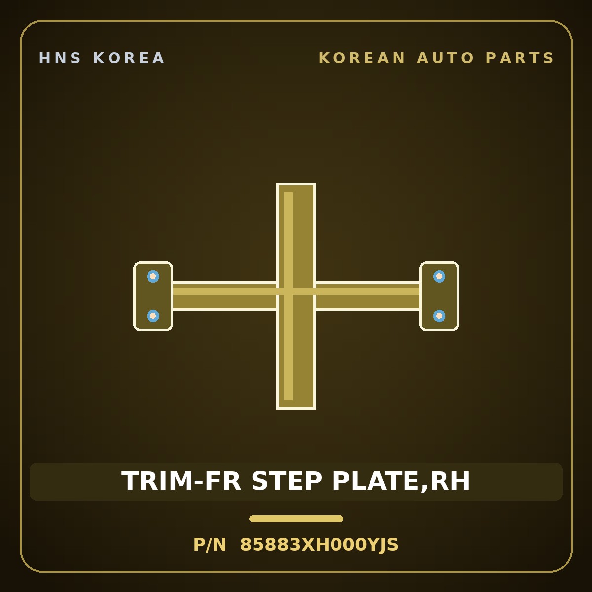 Genuine Mobis TRIM-FR STEP PLATE,RH 85883XH000YJS for Nexo 2025 HNS Parts Korea