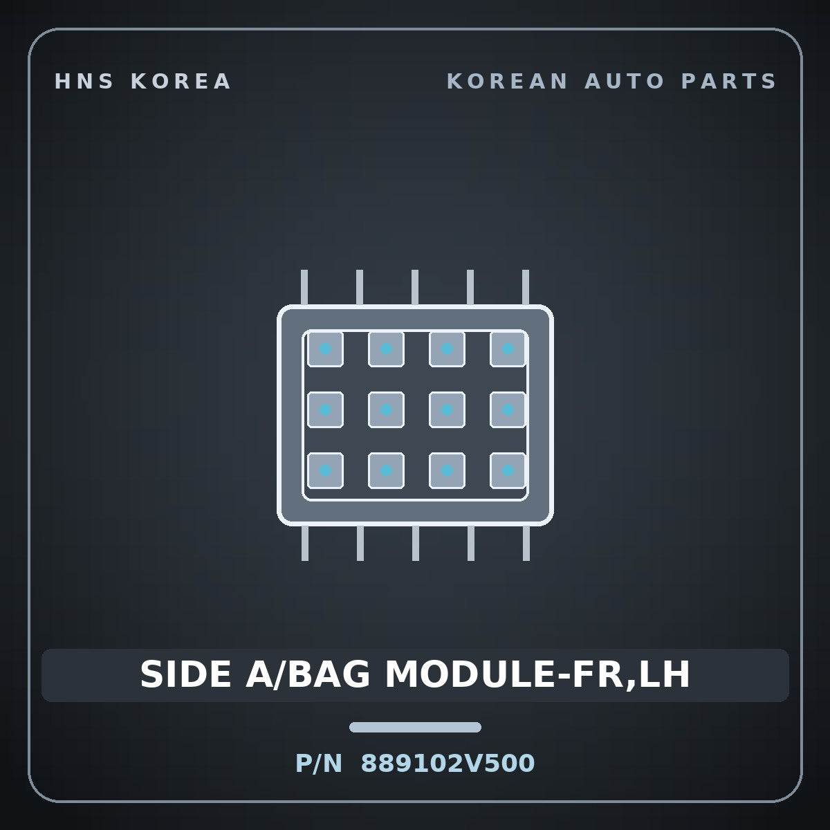 Genuine Mobis SIDE A/BAG MODULE-FR,LH 889102V500 for Veloster 2011 HNS Parts Korea