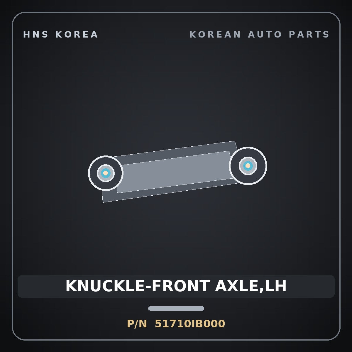 Genuine Mobis KNUCKLE-FRONT AXLE,LH 51710IB000 for Avante 2021 HNS Parts Korea