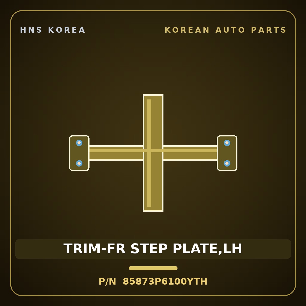 Genuine Mobis TRIM-FR STEP PLATE,LH 85873P6100YTH for Santa Fe 2024 HNS Parts Korea
