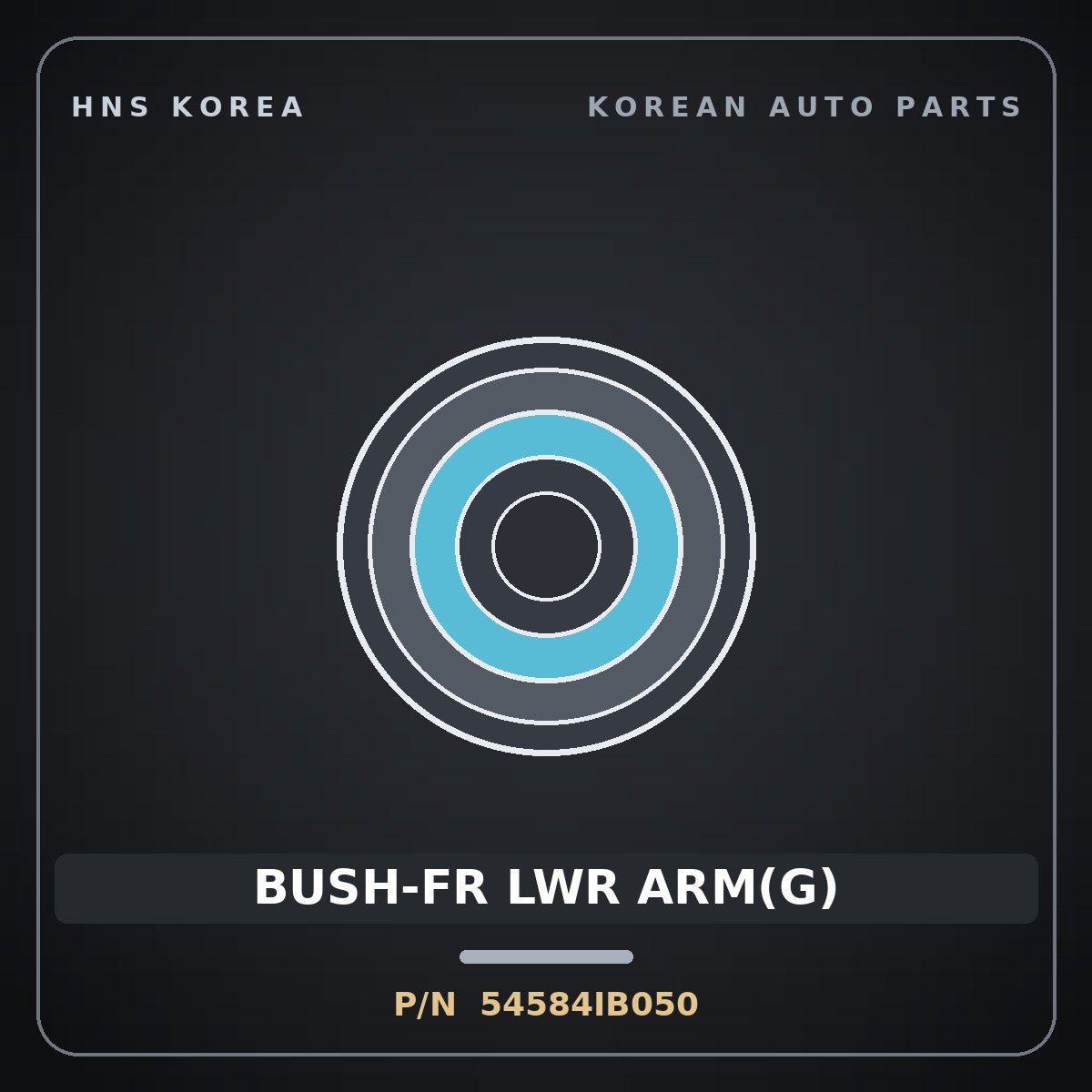 Genuine Mobis BUSH-FR LWR ARM(G) 54584IB050 for Avante 2021 HNS Parts Korea