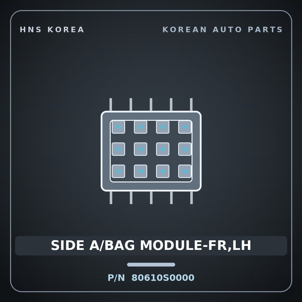 Genuine Mobis SIDE A/BAG MODULE-FR,LH 80610S0000 for Avante 2021 HNS Parts Korea