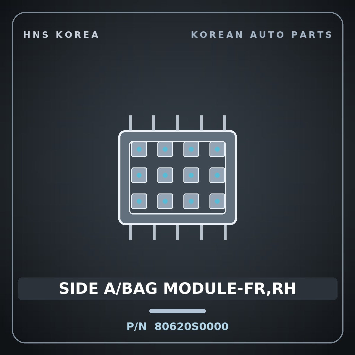 Genuine Mobis SIDE A/BAG MODULE-FR,RH 80620S0000 for Avante 2021 HNS Parts Korea