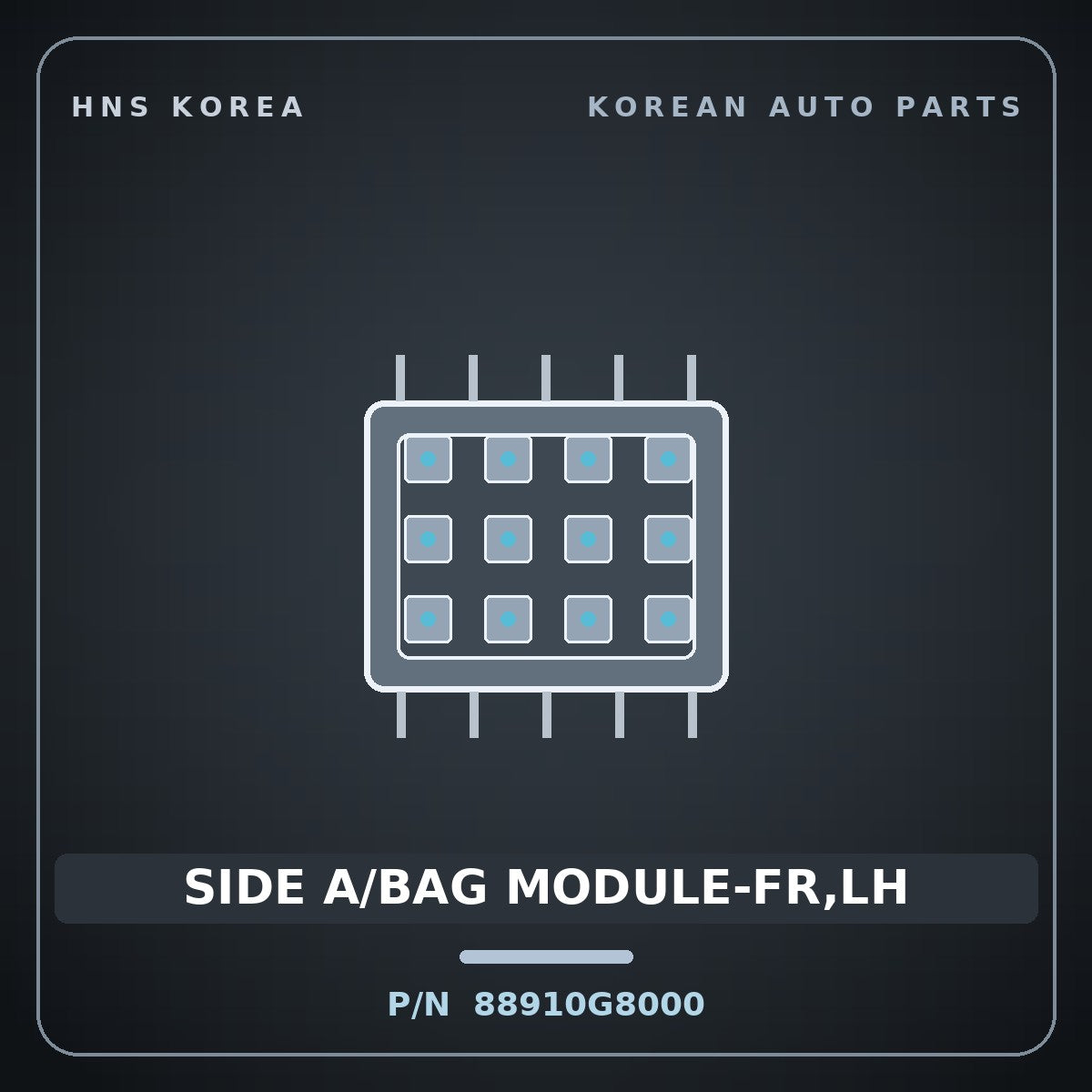 Genuine Mobis SIDE A/BAG MODULE-FR,LH 88910G8000 for Grandeur 2017 HNS Parts Korea