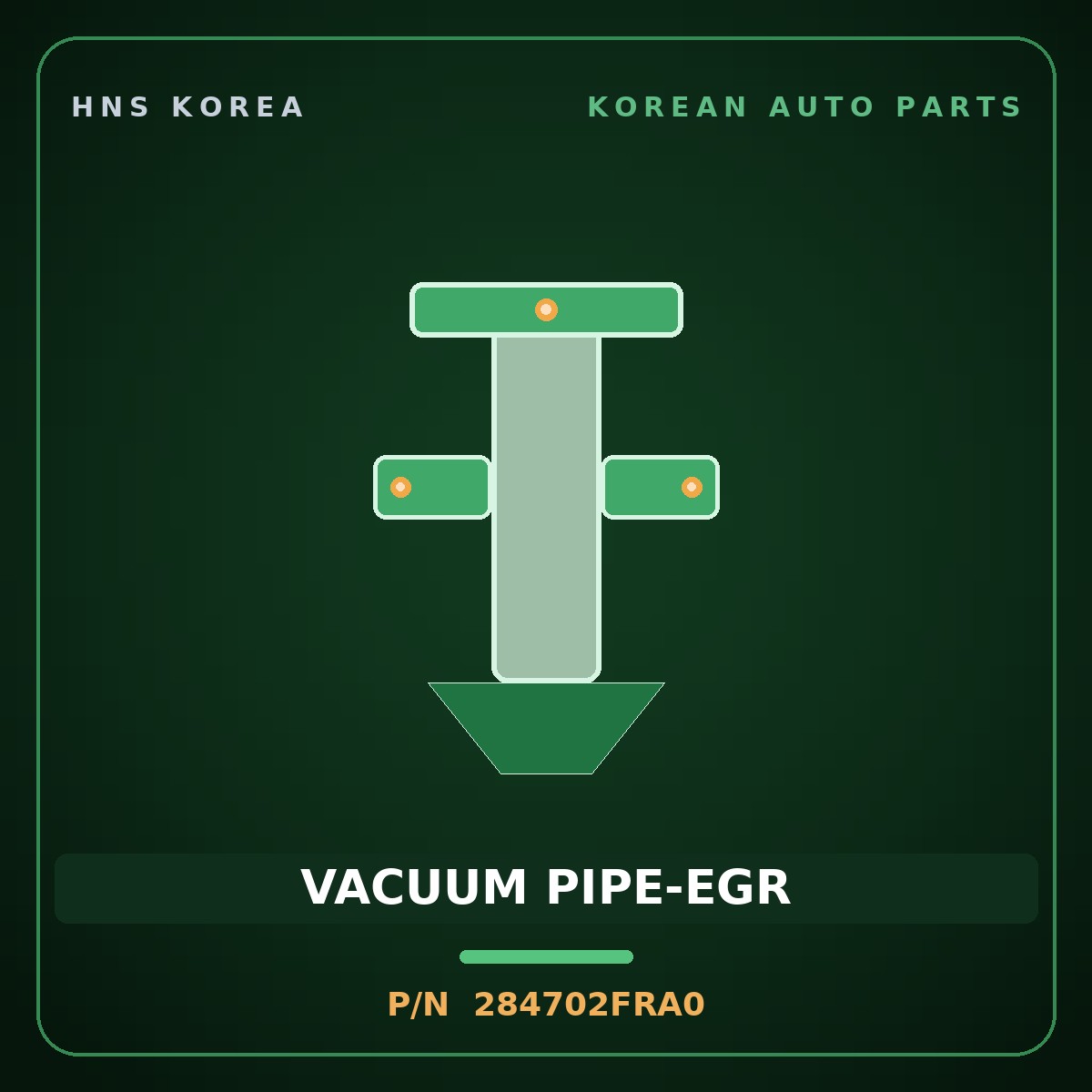 Genuine Mobis VACUUM PIPE-EGR 284702FRA0 for G70 2016 HNS Parts Korea