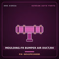 Genuine Mobis MOULDING-FR BUMPER AIR DUCT,RH 86542P6100EBR for Santa Fe 2024 HNS Parts Korea