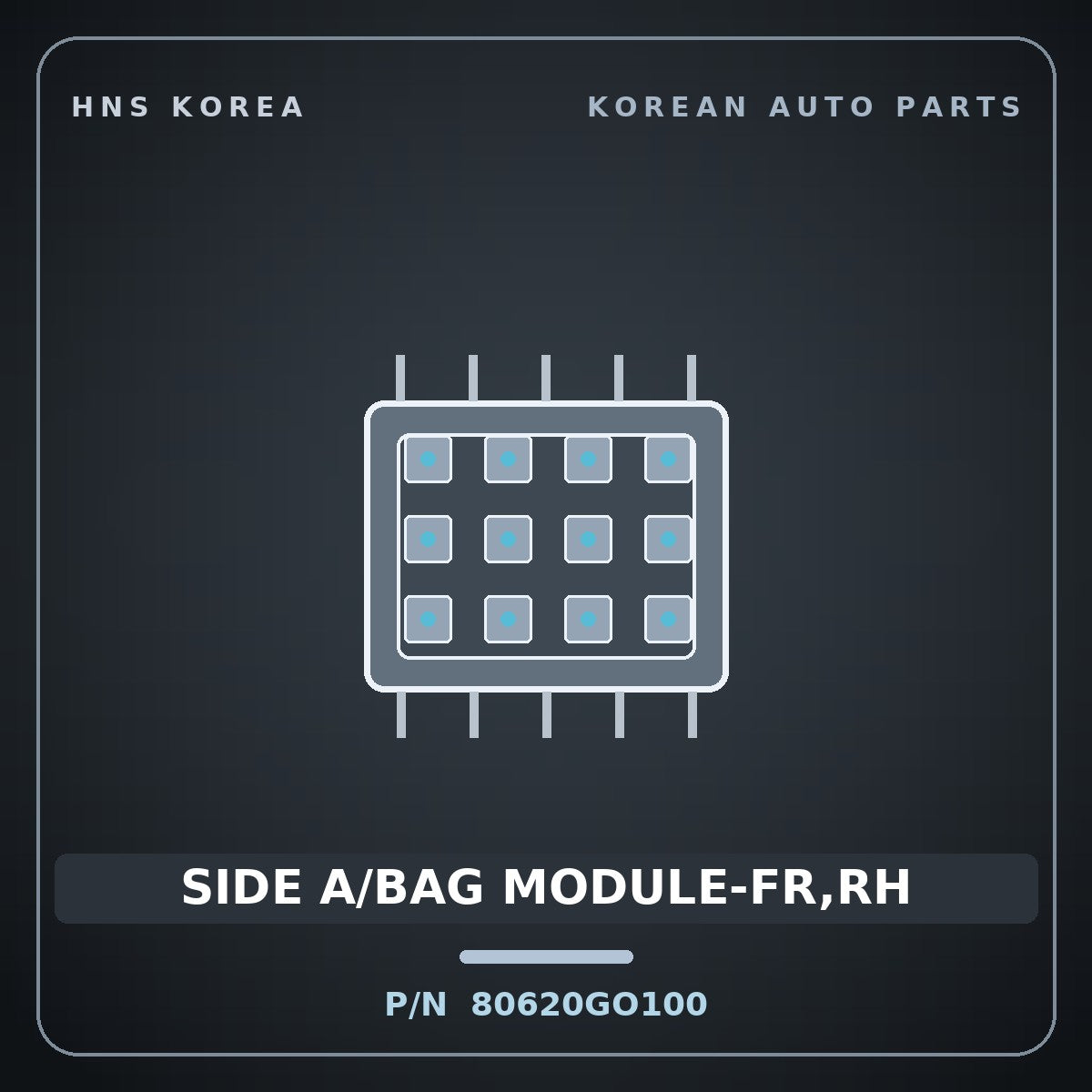 Genuine Mobis SIDE A/BAG MODULE-FR,RH 80620GO100 for IONIQ 2024 HNS Parts Korea